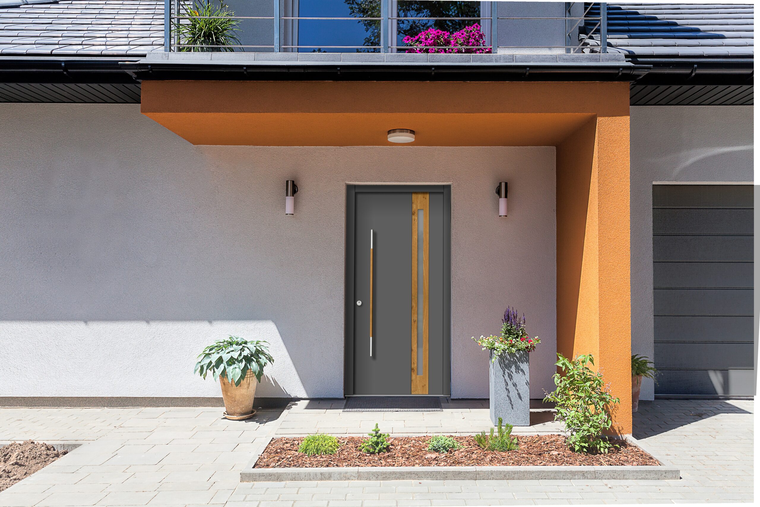 Bright space - a front door with an orange roof